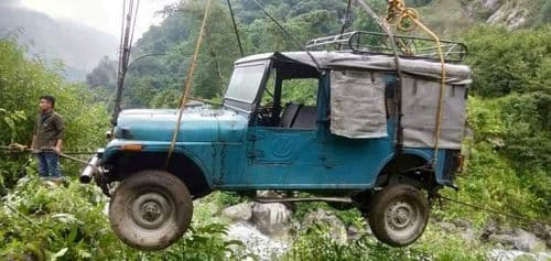 Ropeway And Vehicles For Goods Transportation Established Cut Off Upper Dzongu