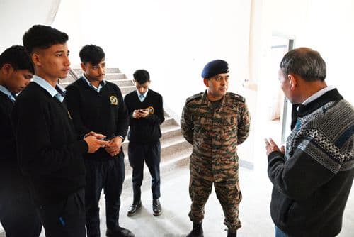 Lecture At ITI Kewzing To Motivate Young Minds To Join Indian Army