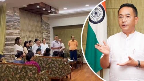 The chief minister of Sikkim, PS Tamang, during his visit to the Sikkimese people taking treatment in New Delhi, denied that his financial support to them were politically motivated