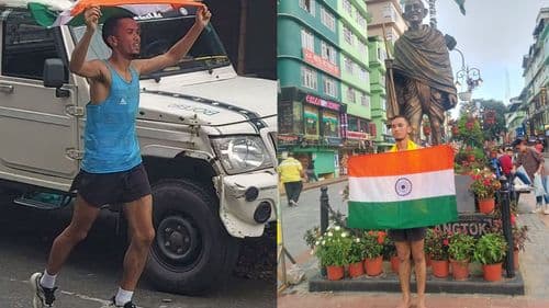 Class XII Student of Namchi Senior Secondary School, Bikash Chettri, Runs 90kms Marathon