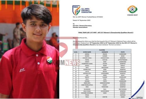 Sikkim's Priya Chhetri selected in Under-17 Women's Football National Team for Asian Cup to be held in Thailand