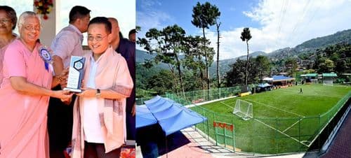 Chief Minister inaugurates Synthetic Turf Playground at Holy Cross School