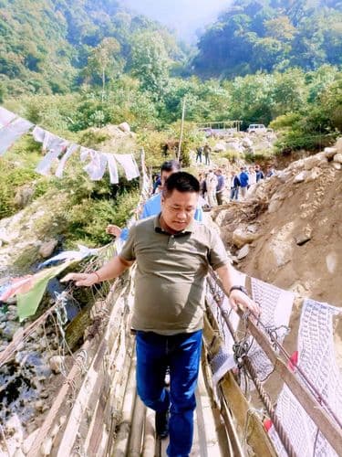 Forest Minister Leads Inspection in Dzongu Ahead of Khamsal Rituals at Tholung Monastery