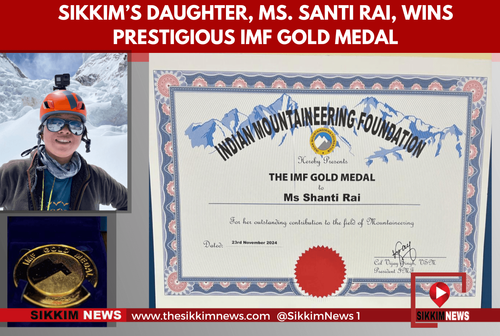 Sikkim’s Daughter, Ms. Santi Rai, Wins Prestigious IMF Gold Medal