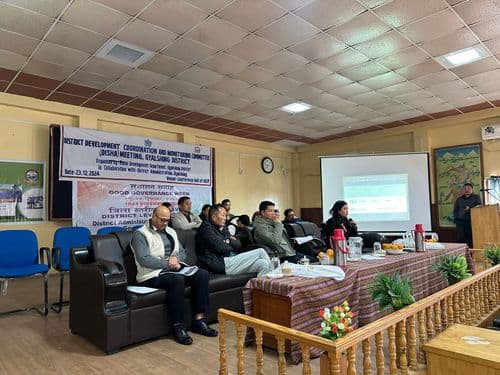 District-Level Coordination and Monitoring Committee (DISHA) Meeting Successfully Convened in Gyalsing District